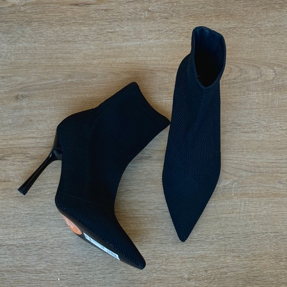 River Island heeled boots / size 38 / 7.5 - Picture 1 of 4